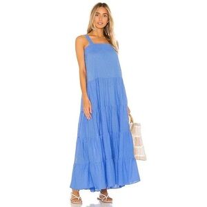 Elegant Blue Maxi Dress